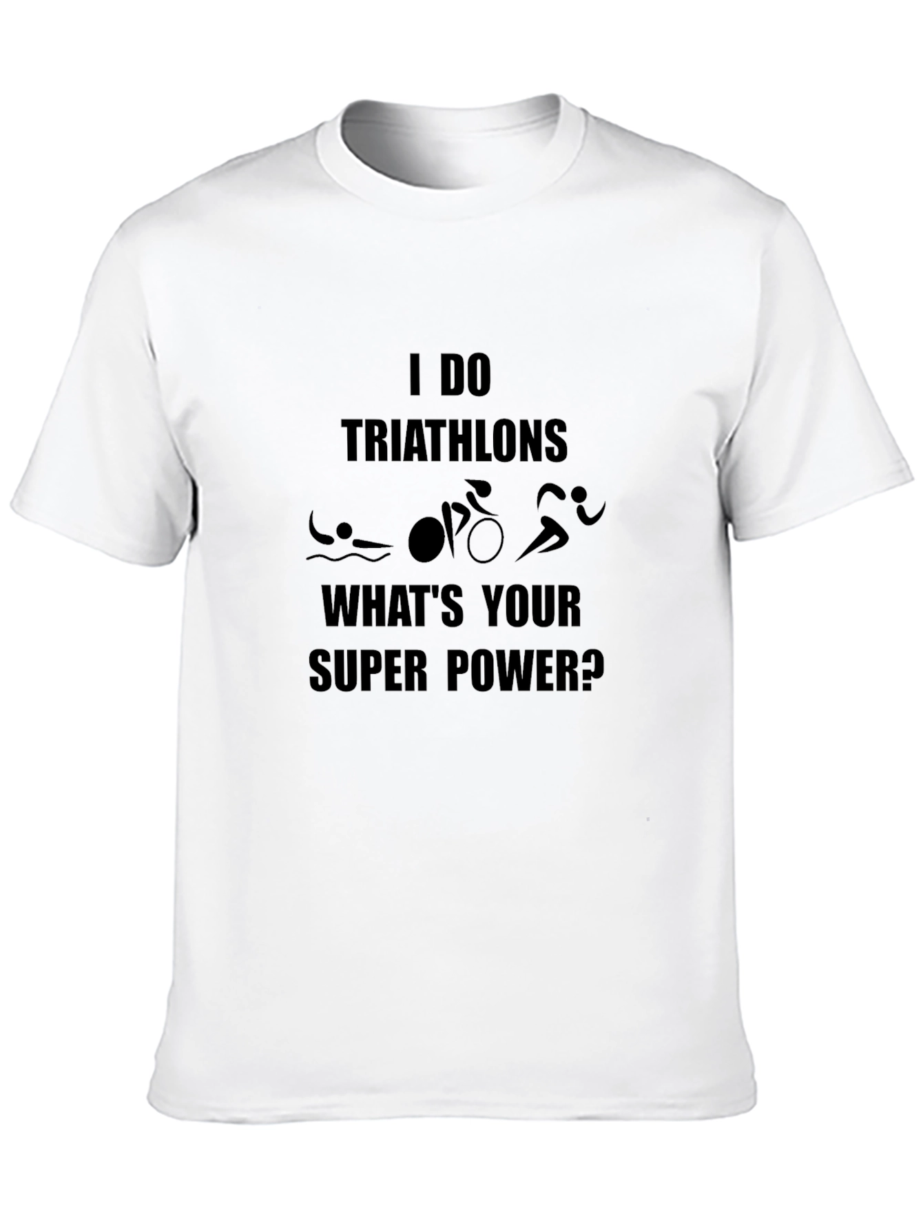 Triathlon Super Power Black T-Shirt