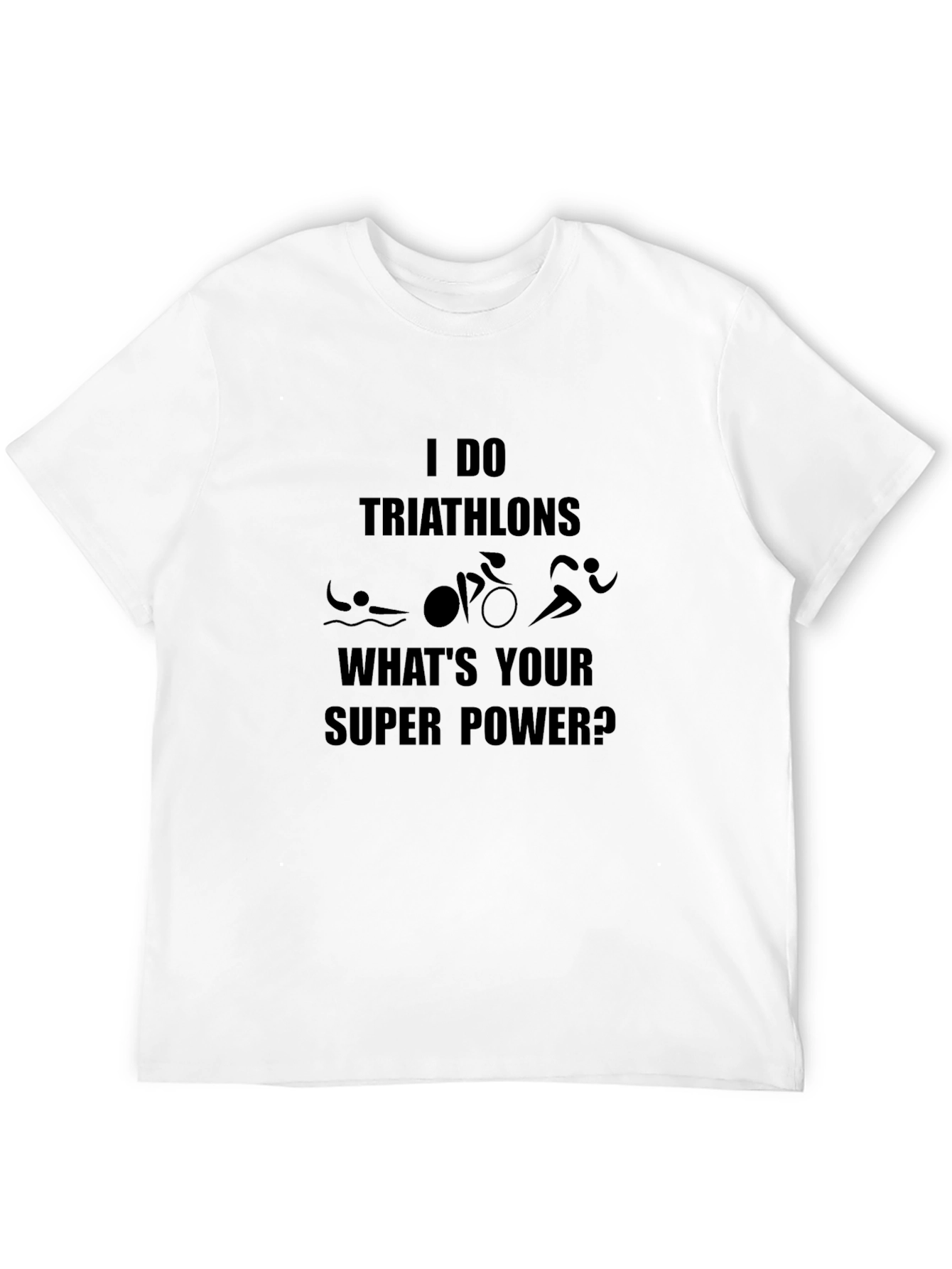 Triathlon Super Power Black T-Shirt