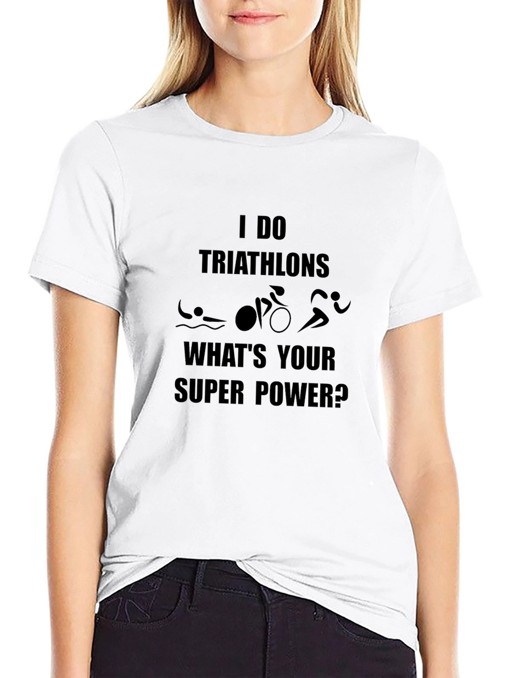 Triathlon Super Power Black T-Shirt