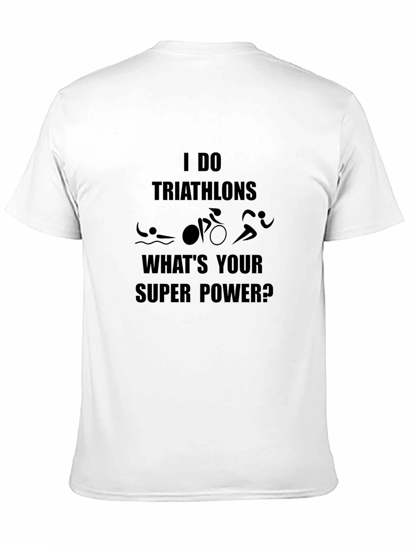 Triathlon Super Power Black T-Shirt