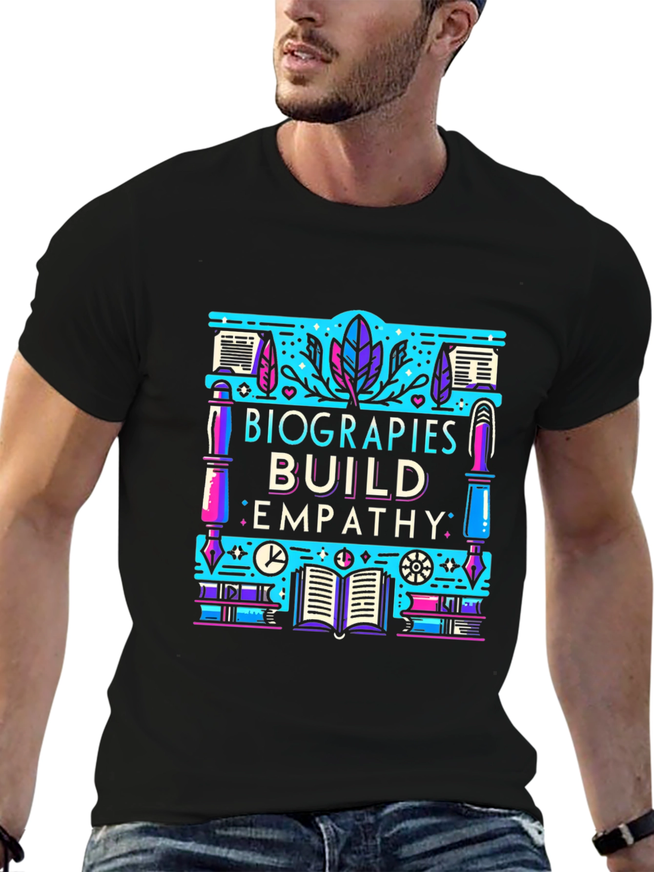 Biographies Build Empathy Graphic T-Shirt
