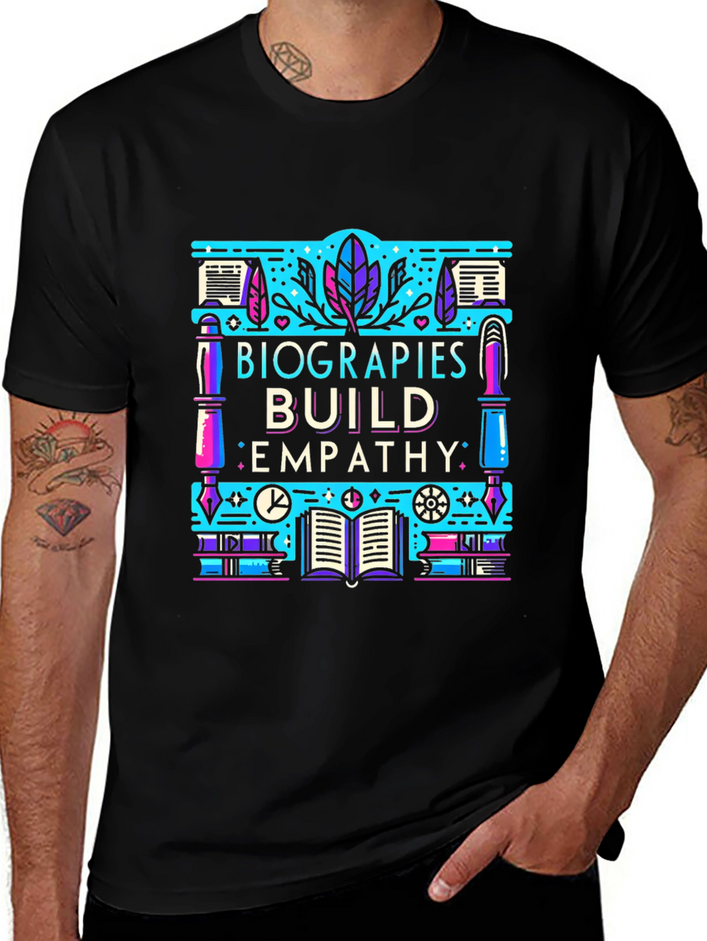 Biographies Build Empathy Graphic T-Shirt