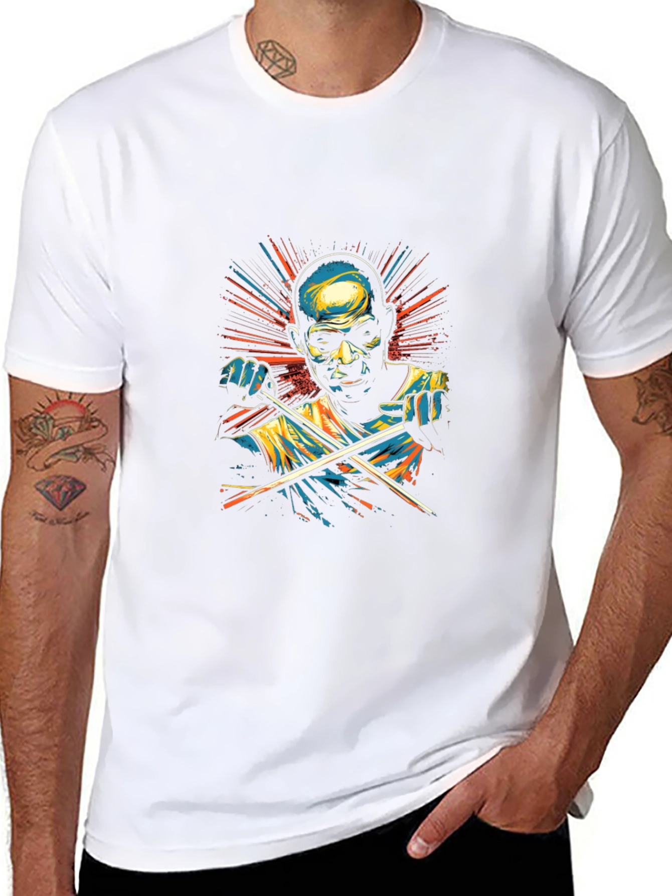 Drummer Graphic Tee - Stylish Musician T-Shirt