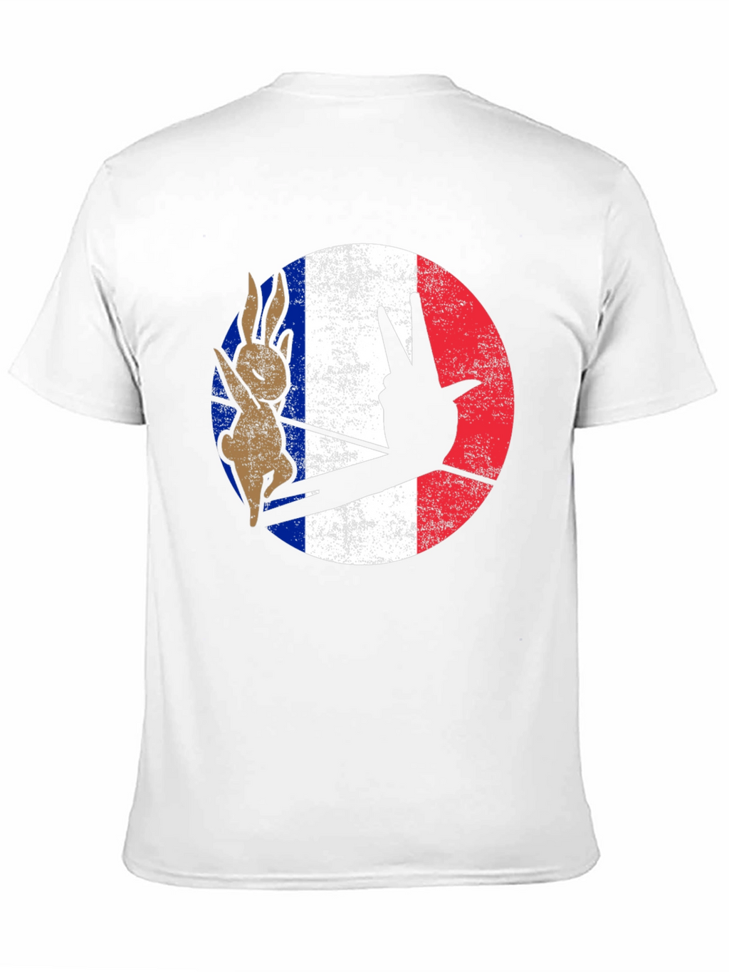 French Rabbit Peace Sign T-Shirt