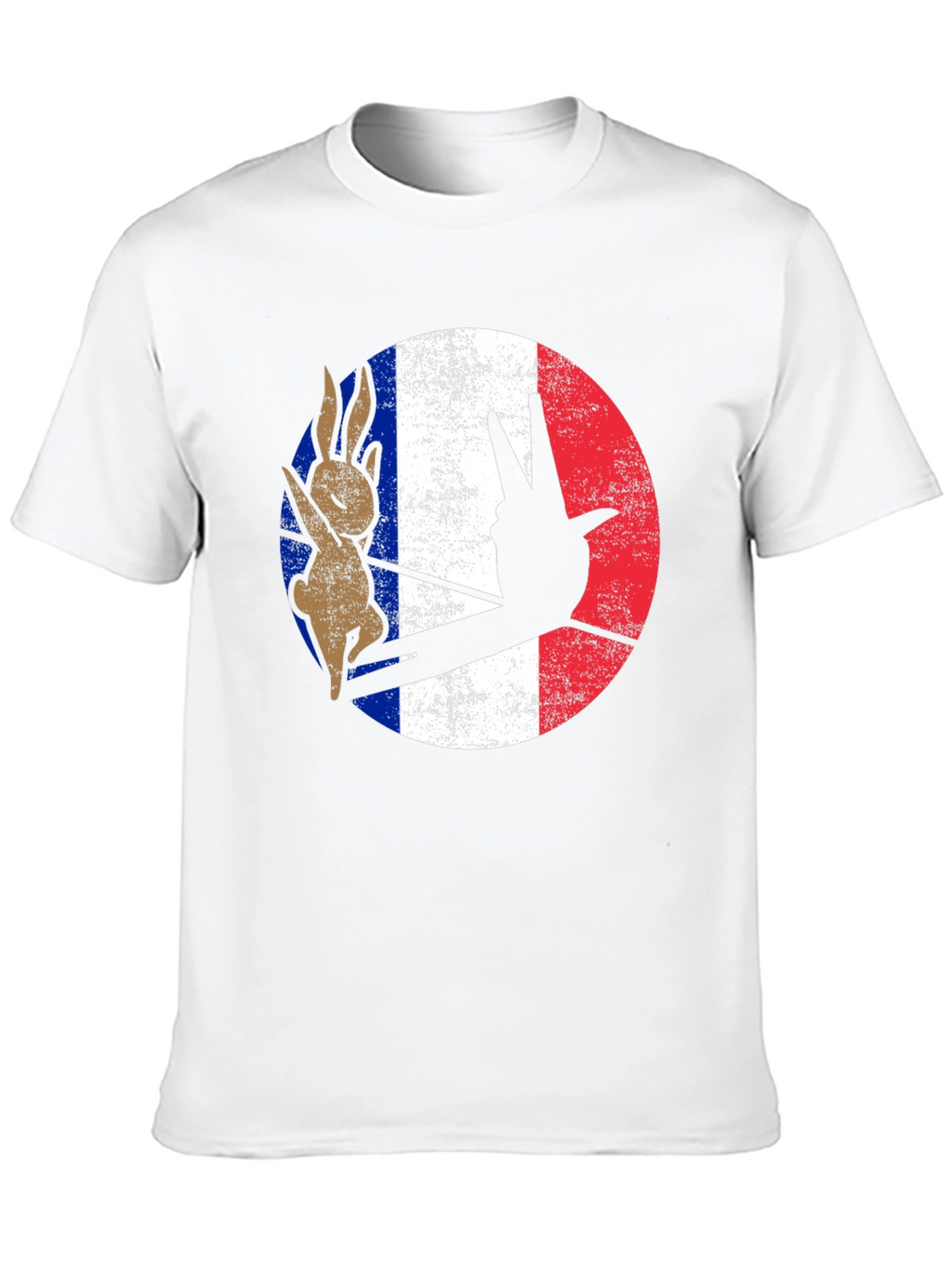 French Rabbit Peace Sign T-Shirt
