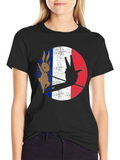 French Rabbit Peace Sign T-Shirt