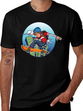 Skater Graphic T-Shirt - Black