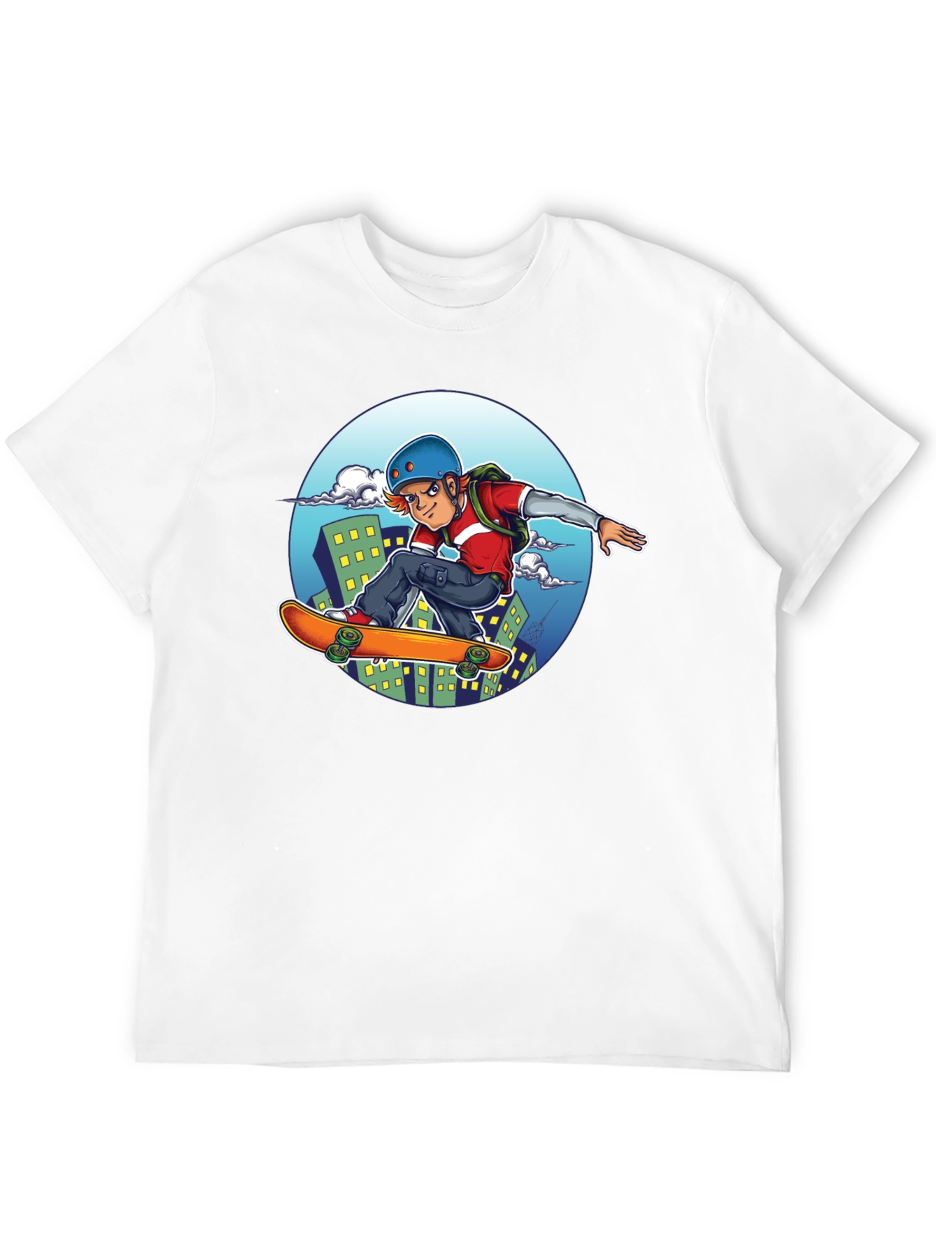 Skater Graphic T-Shirt - Black