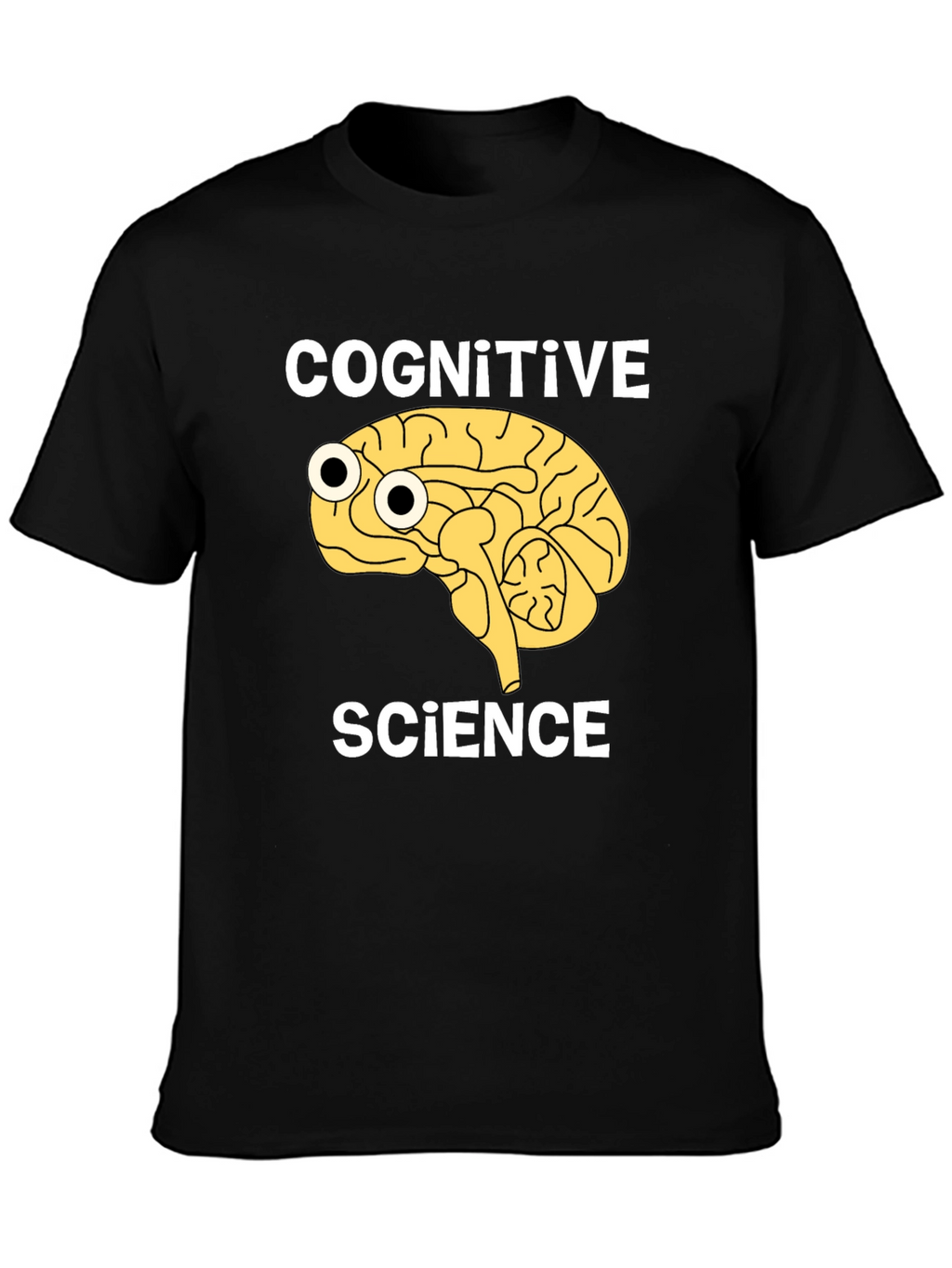 Cognitive Science Brain Graphic T-Shirt