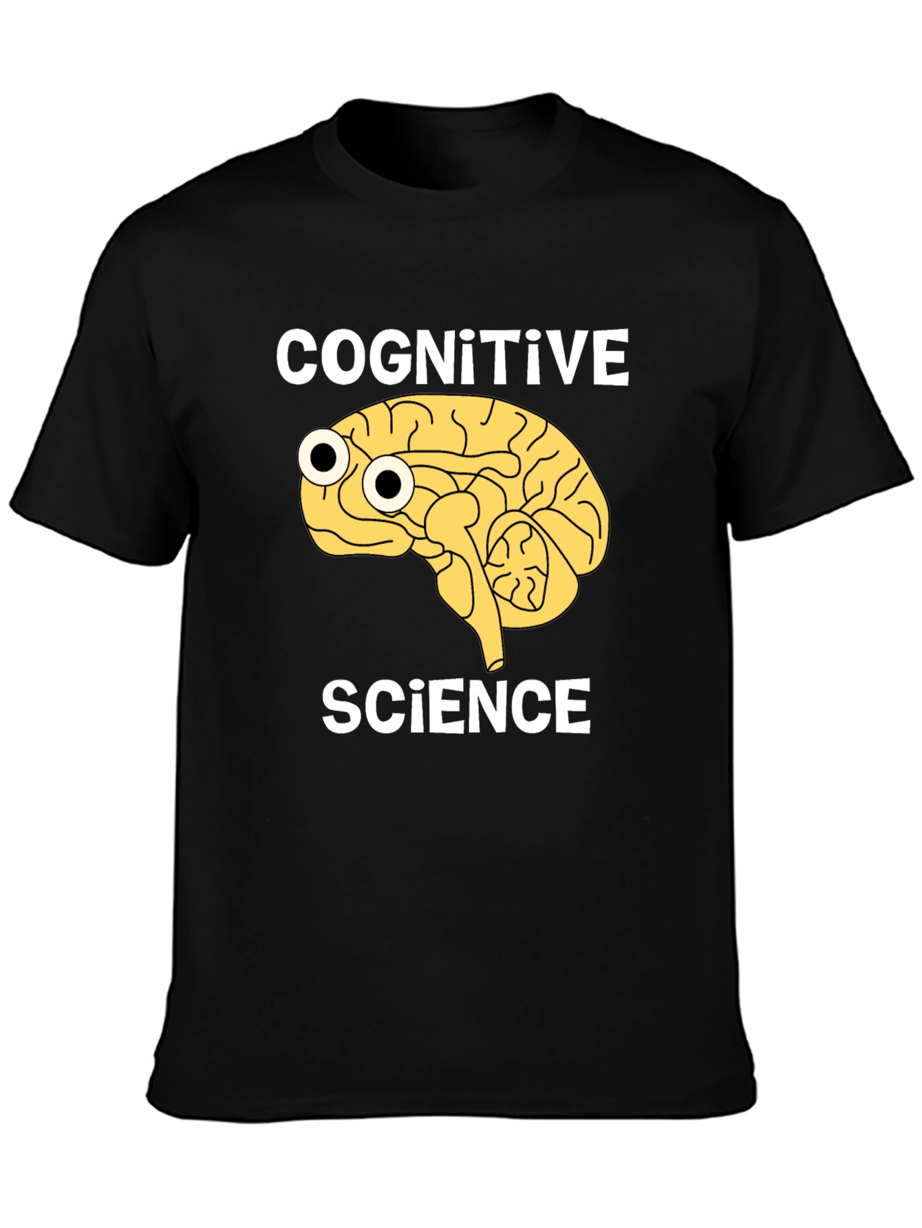 Cognitive Science Brain Graphic T-Shirt