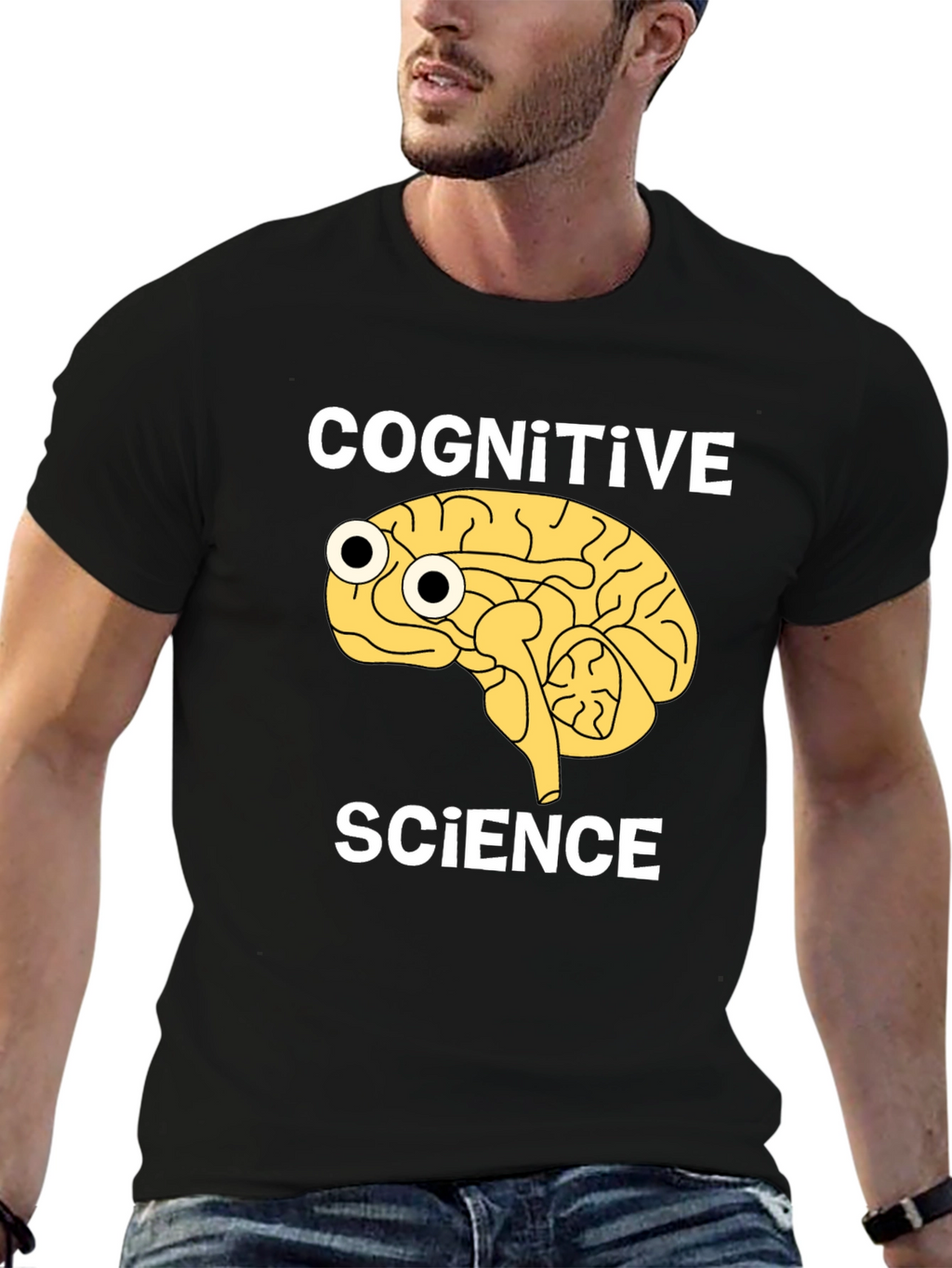 Cognitive Science Brain Graphic T-Shirt