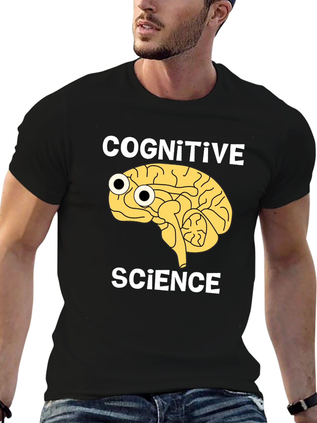 Cognitive Science Brain Graphic T-Shirt
