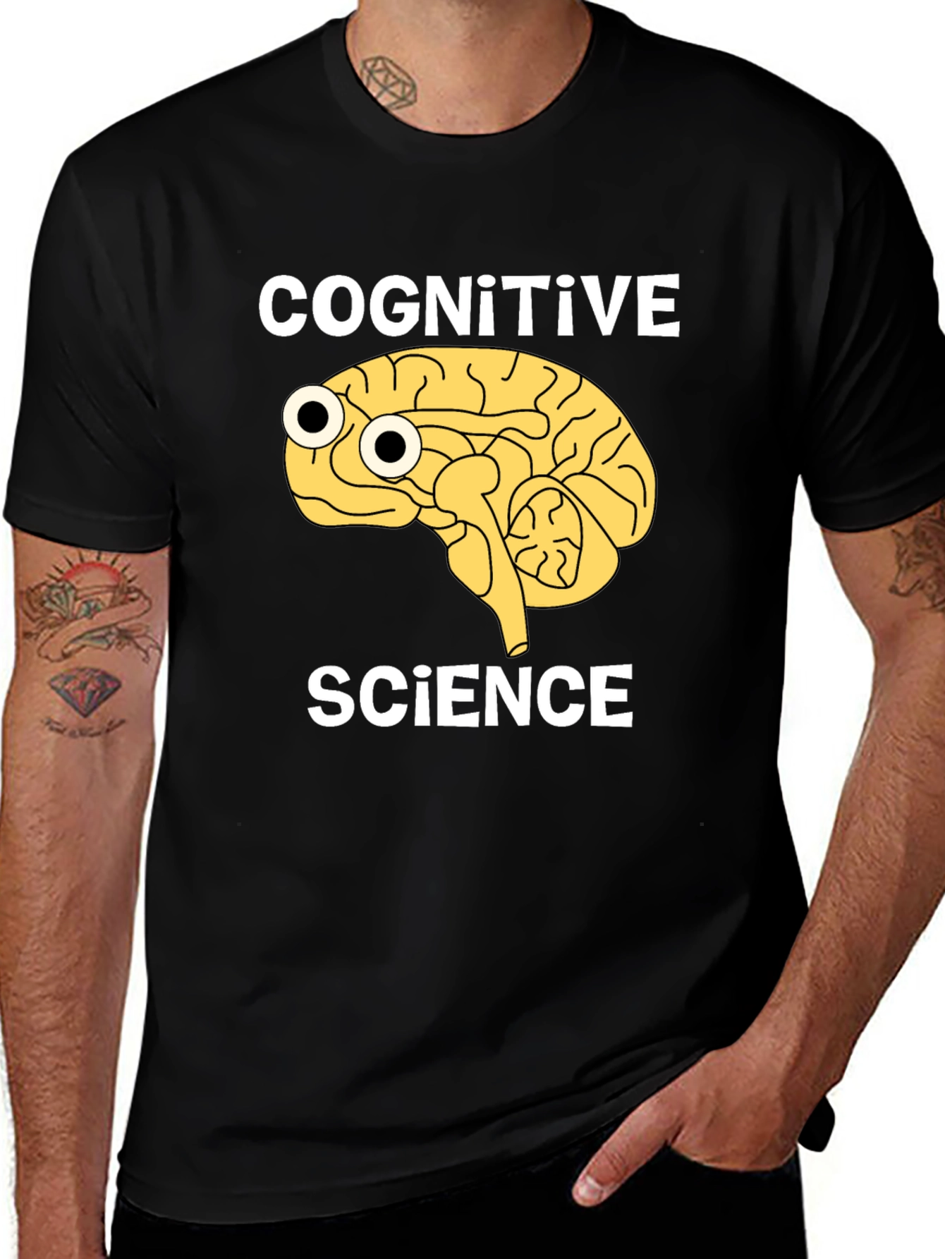 Cognitive Science Brain Graphic T-Shirt