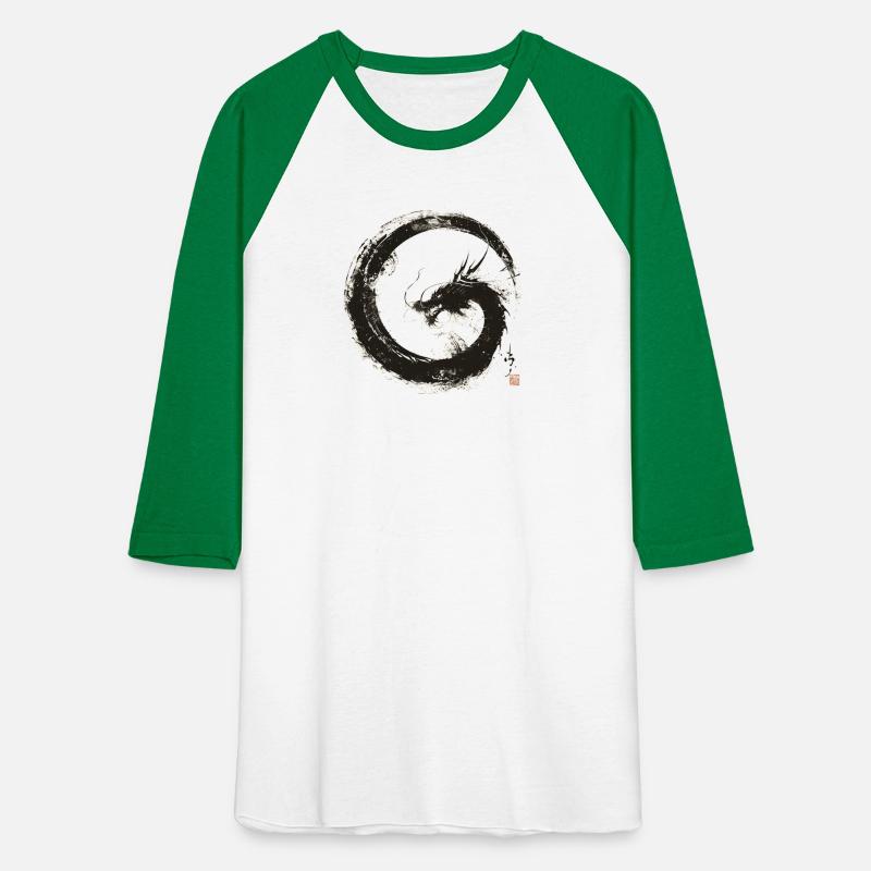 Majestic Dragon Silhouette Against Circular A
