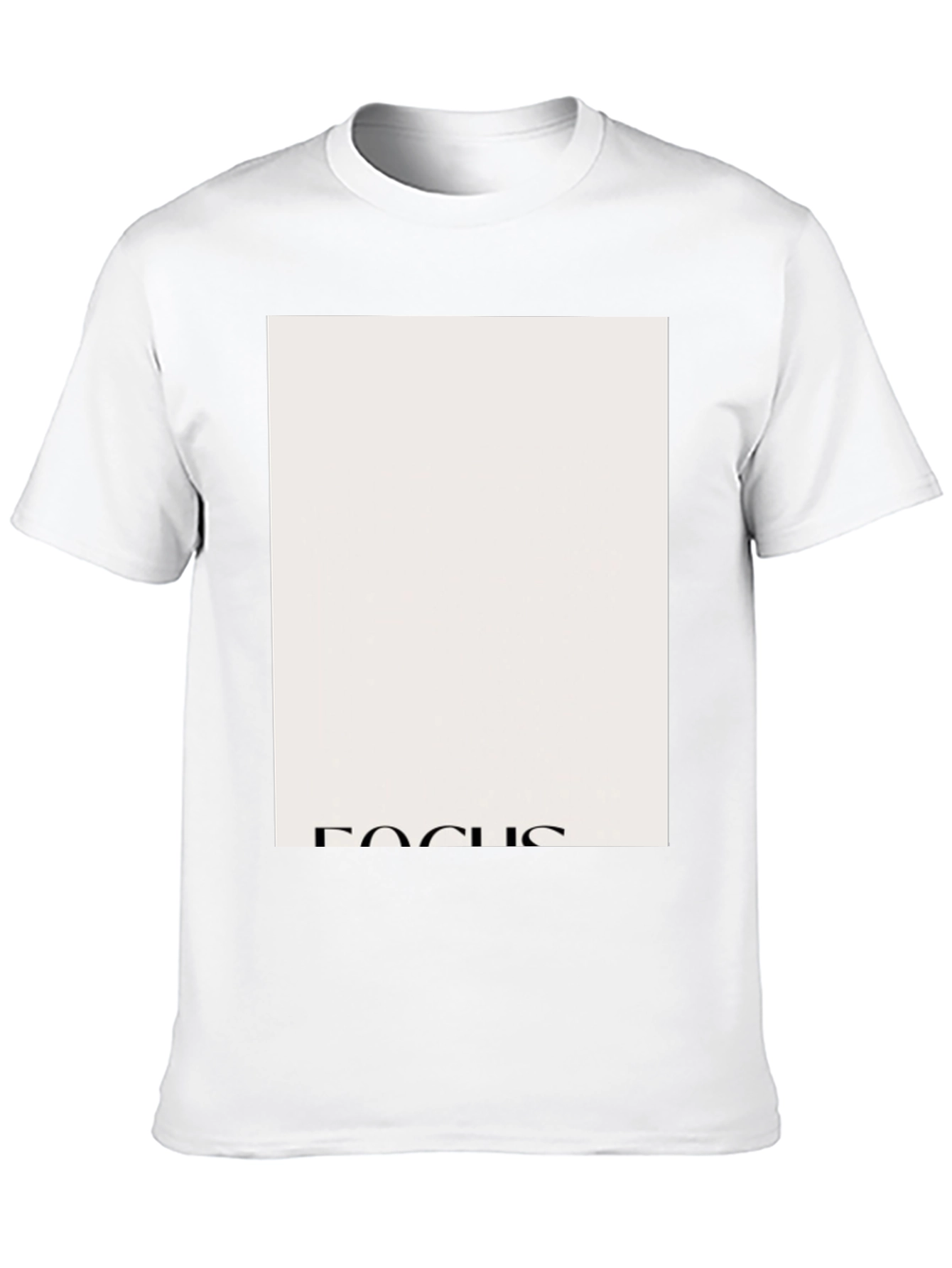 Focus Graphic Tee - Classic Style Black T-Shirt