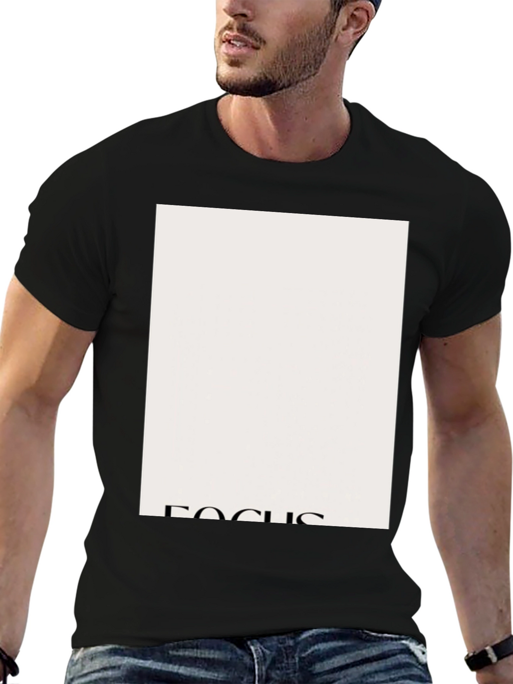 Focus Graphic Tee - Classic Style Black T-Shirt