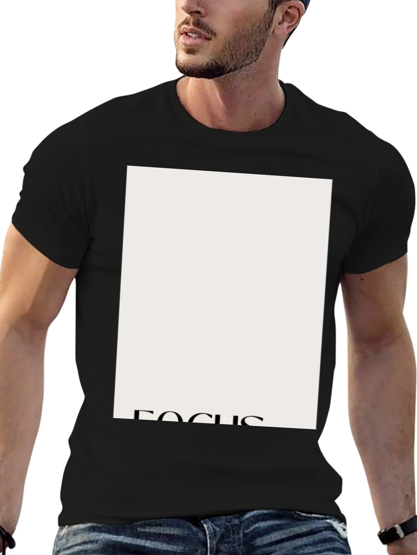 Focus Graphic Tee - Classic Style Black T-Shirt
