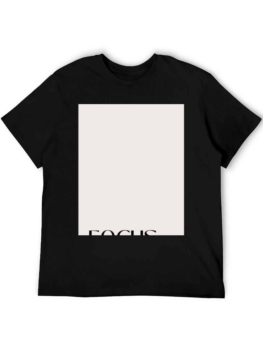 Focus Graphic Tee - Classic Style Black T-Shirt