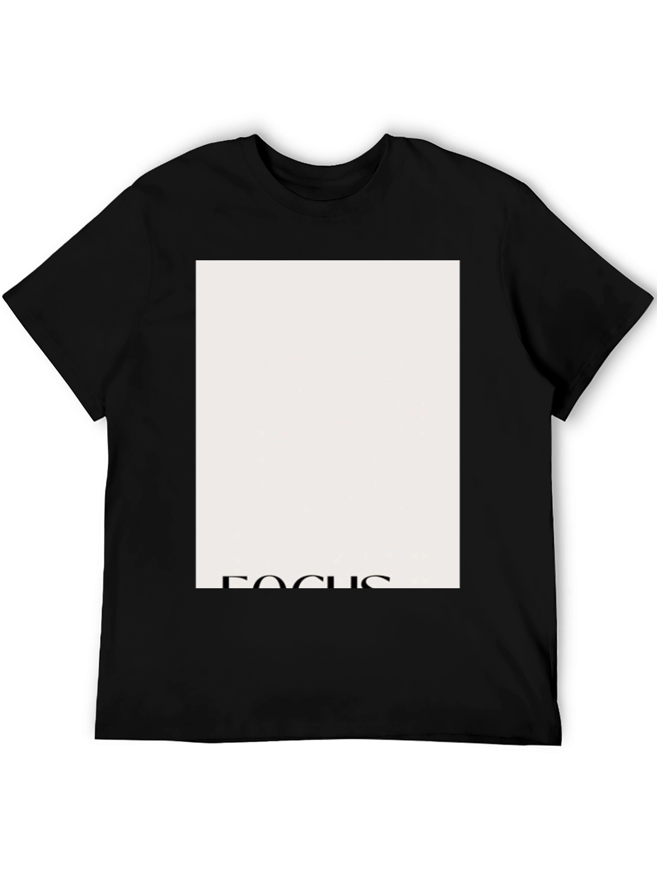 Focus Graphic Tee - Classic Style Black T-Shirt