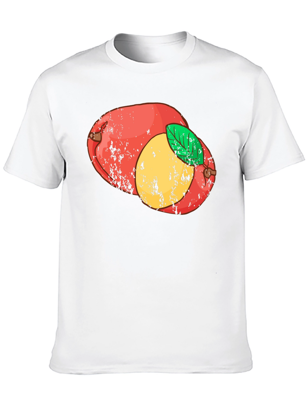 Retro Mango Graphic Tee - Black Cotton T-Shirt