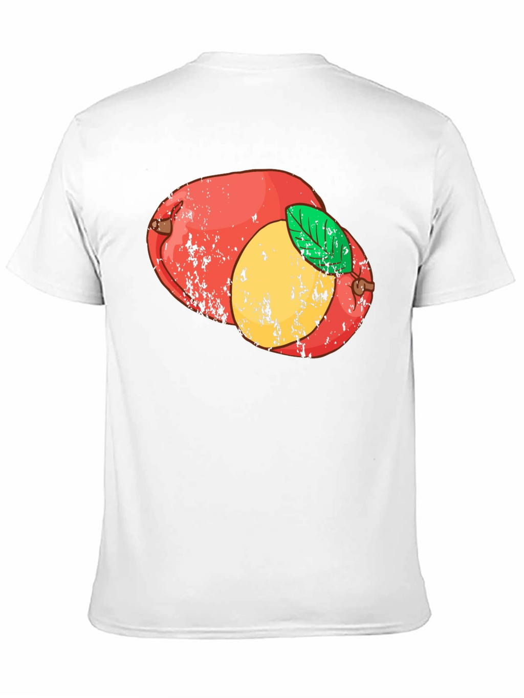 Retro Mango Graphic Tee - Black Cotton T-Shirt