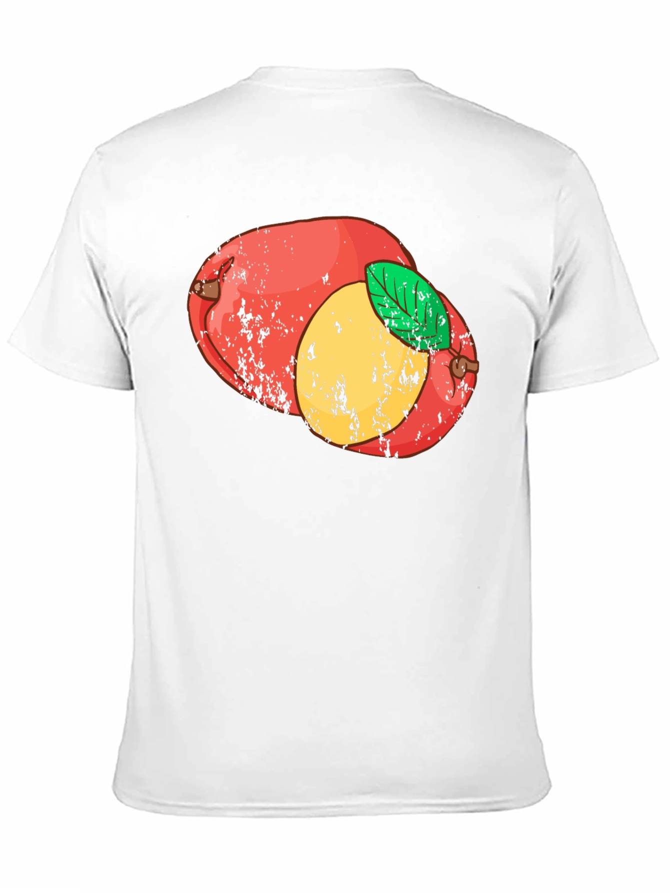 Retro Mango Graphic Tee - Black Cotton T-Shirt