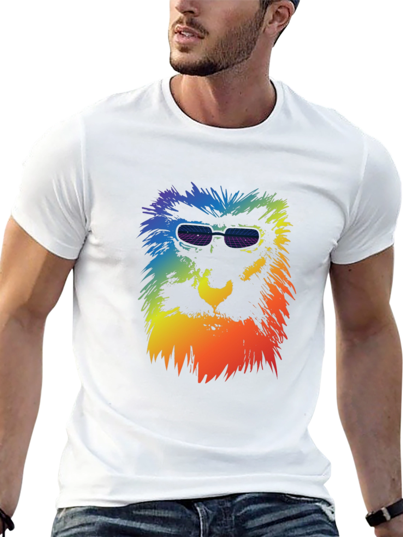 Retro Rainbow Monkey Tee