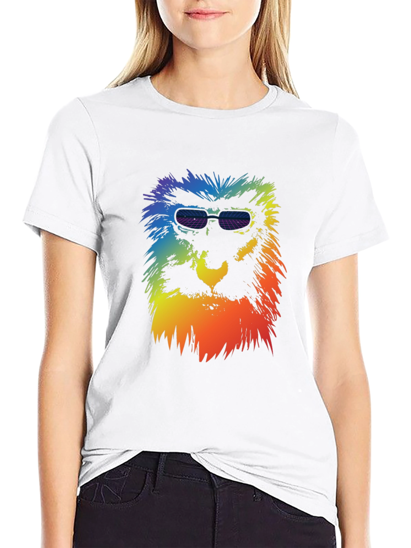 Retro Rainbow Monkey Tee