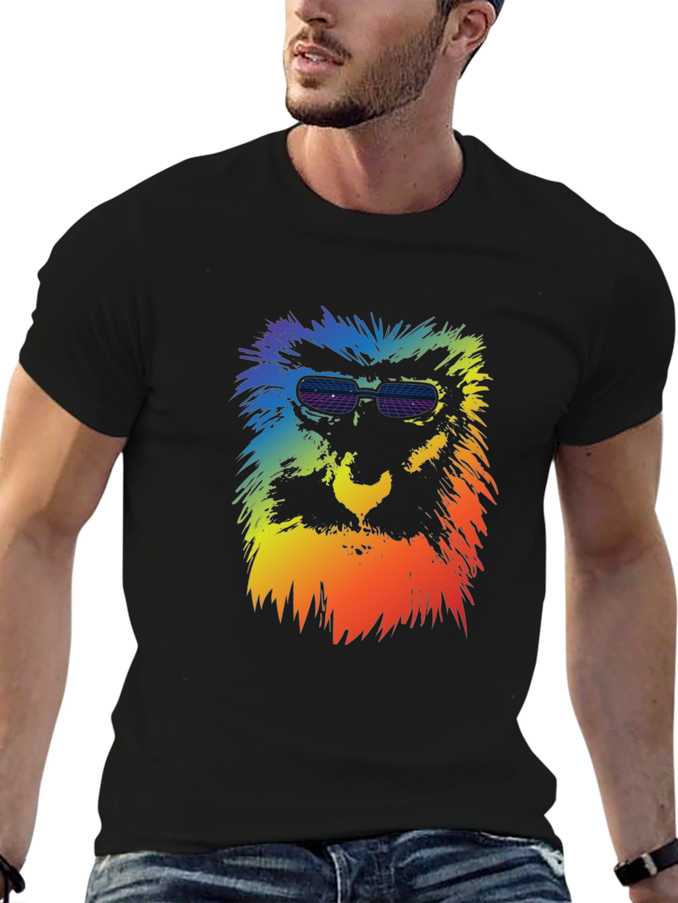 Retro Rainbow Monkey Tee