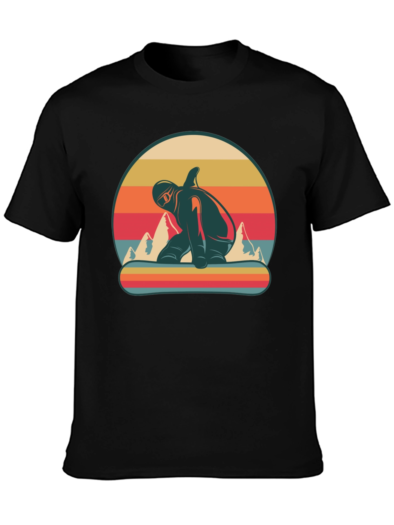 Retro Snowboarder Graphic T-Shirt - Vintage Style