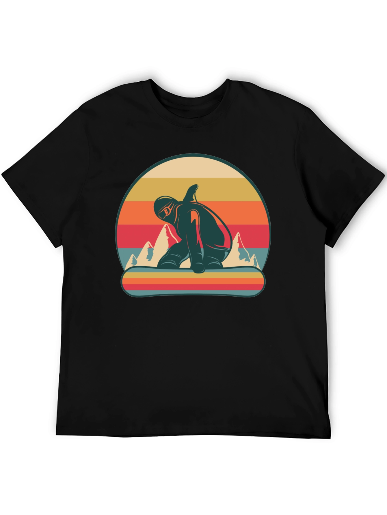 Retro Snowboarder Graphic T-Shirt - Vintage Style