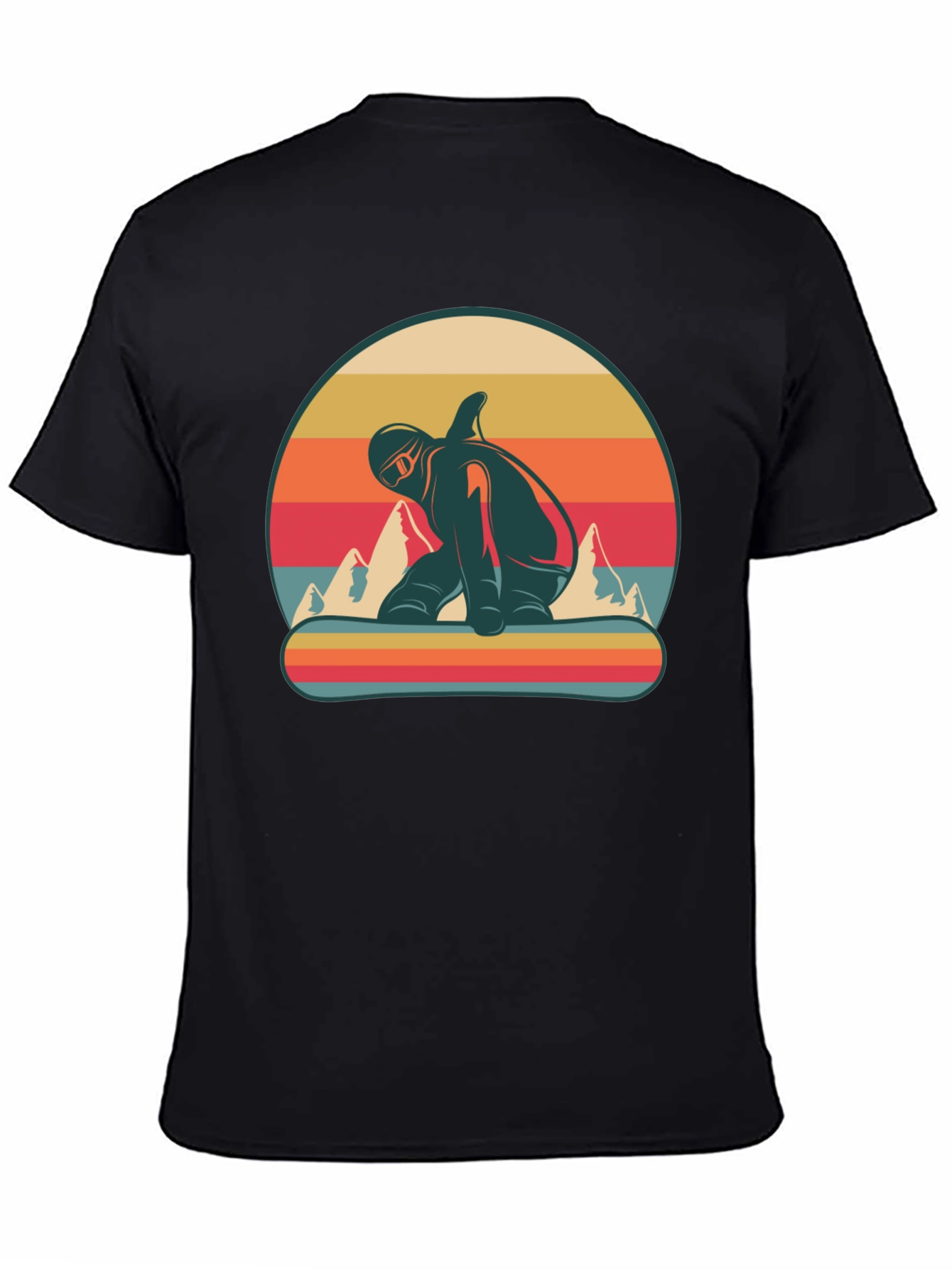 Retro Snowboarder Graphic T-Shirt - Vintage Style