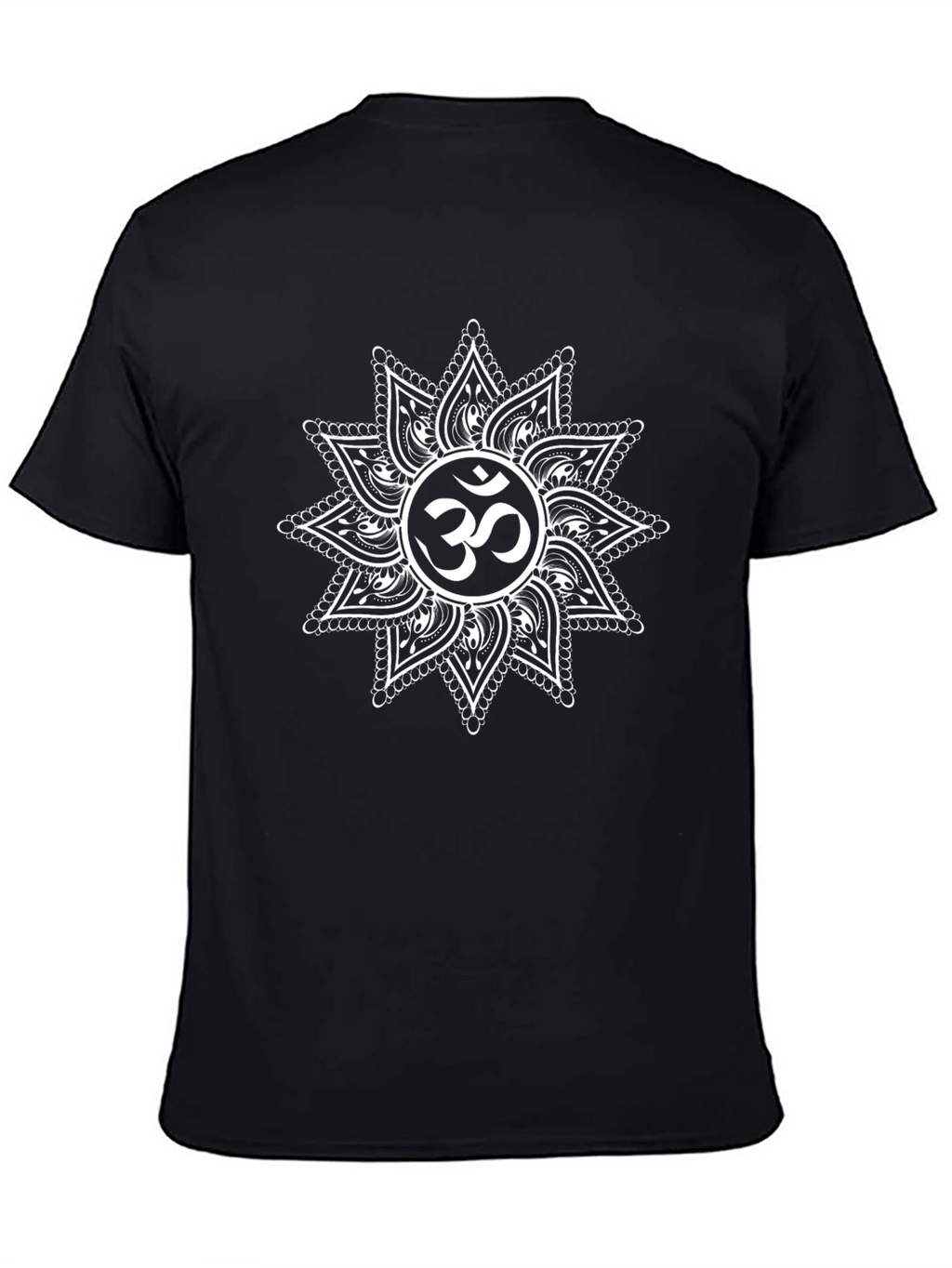 Om Mandala Graphic Tee - Black
