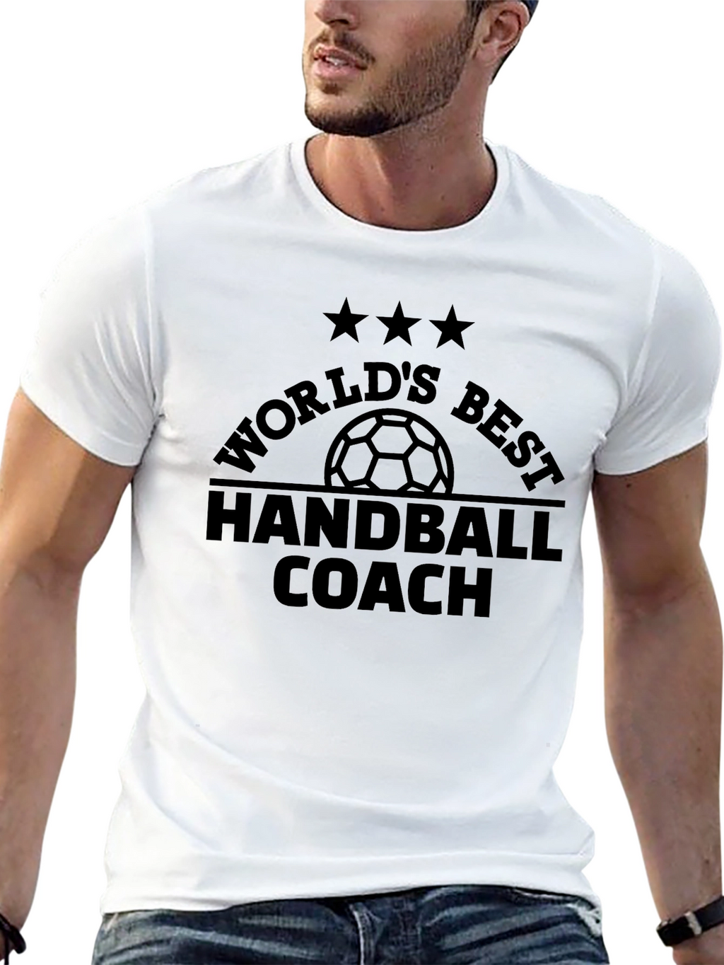 Worlds Best Handball Coach Black T-Shirt