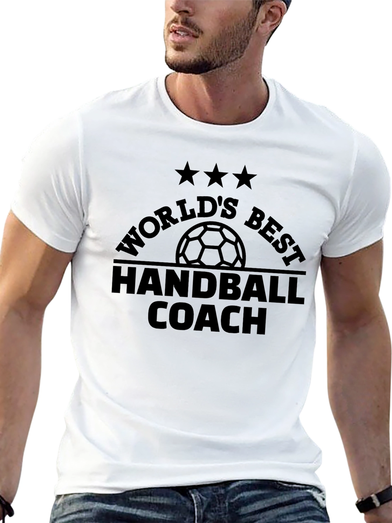 Worlds Best Handball Coach Black T-Shirt