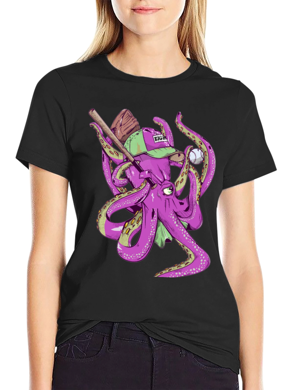 Octopus Baseball T-Shirt
