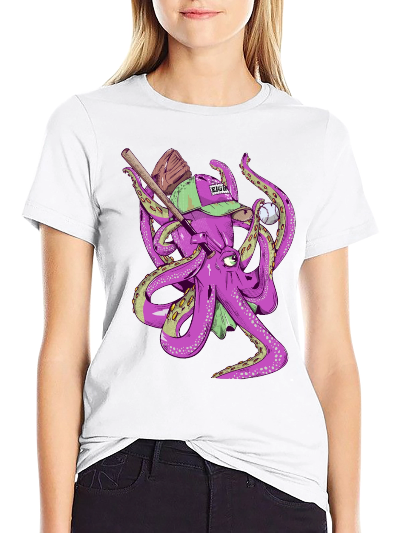 Octopus Baseball T-Shirt