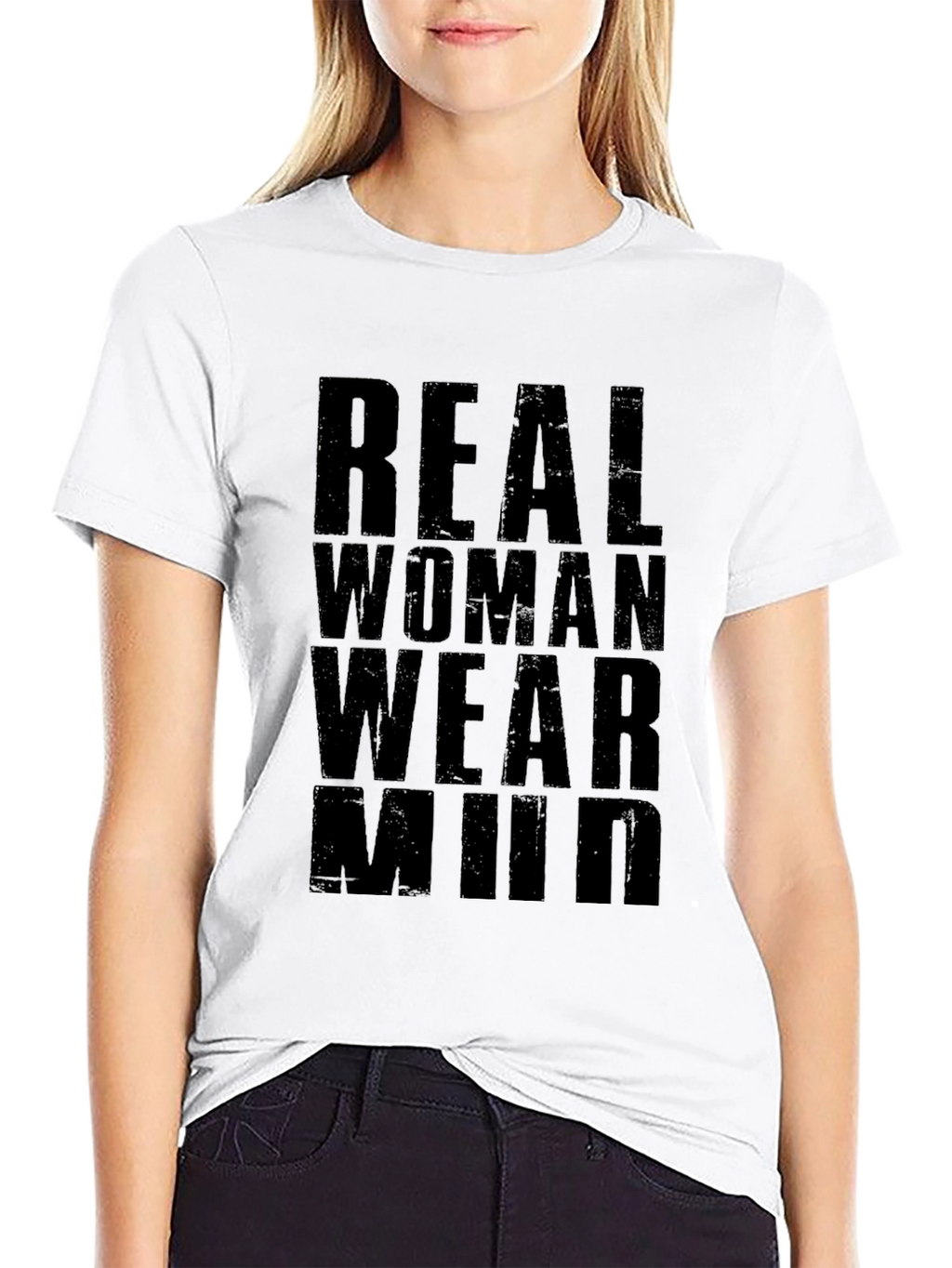 Real Women Wear Mud T-Shirt - Black
