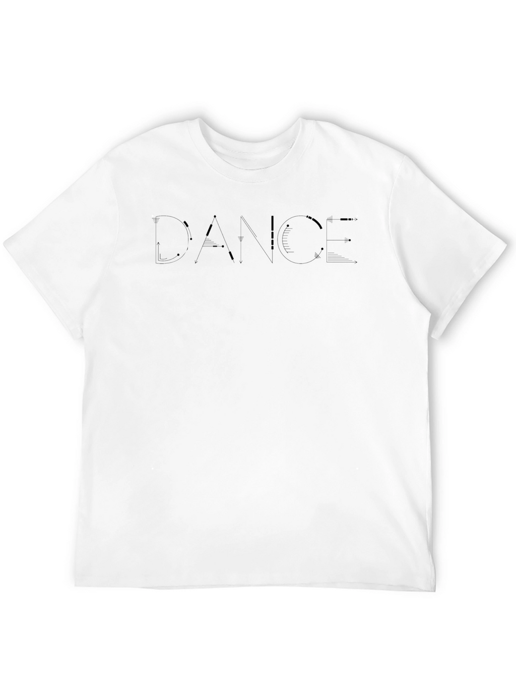 Mens Black DANCE Graphic Tee