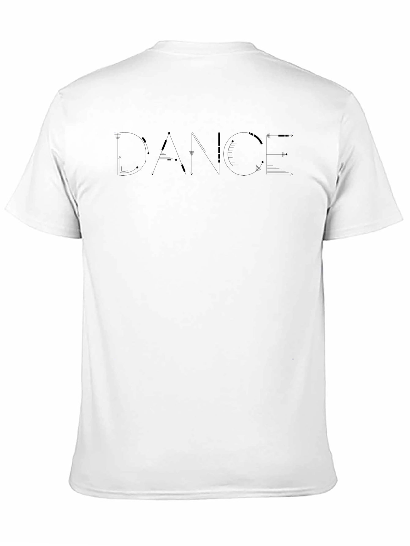 Mens Black DANCE Graphic Tee