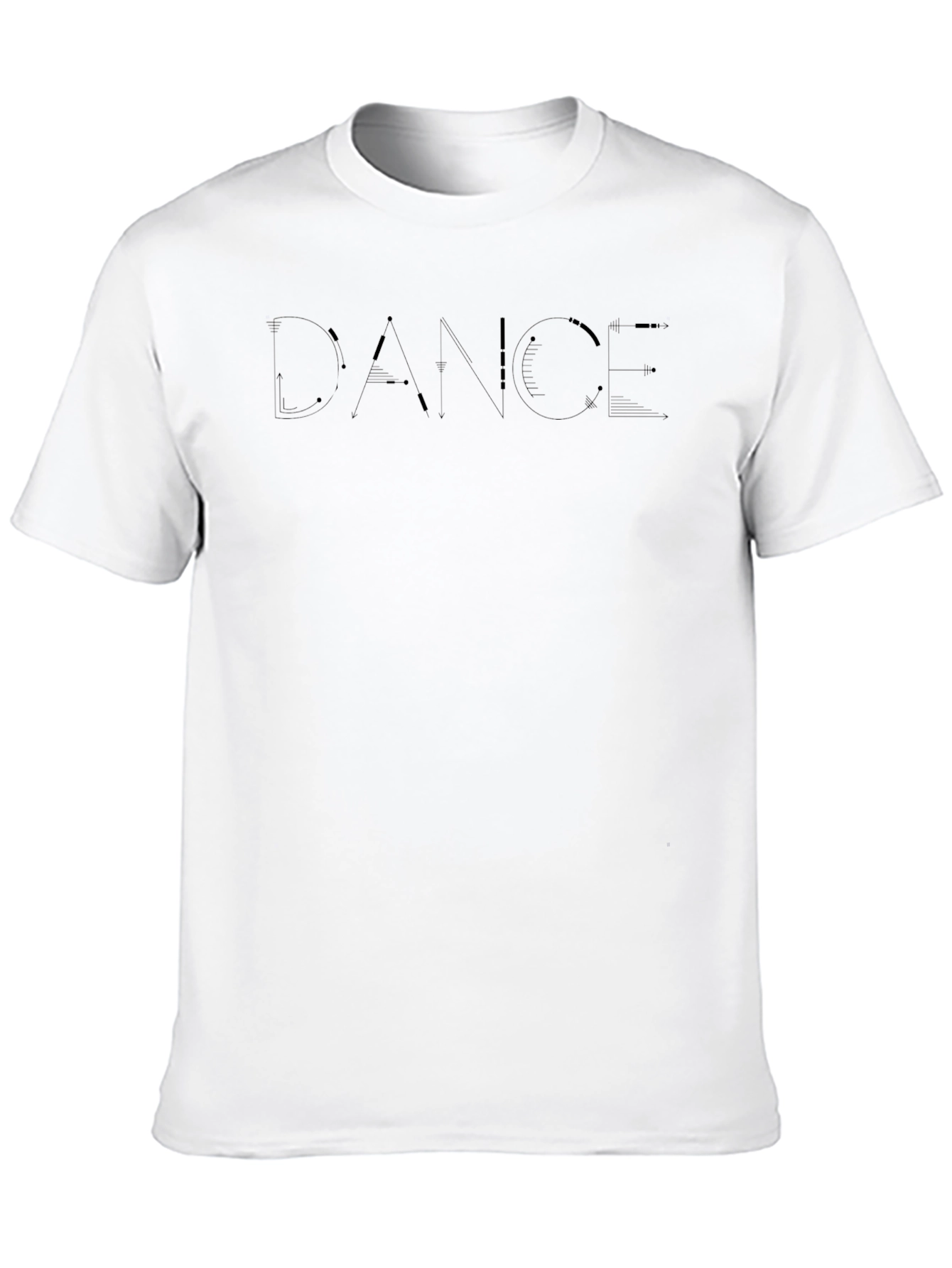 Mens Black DANCE Graphic Tee