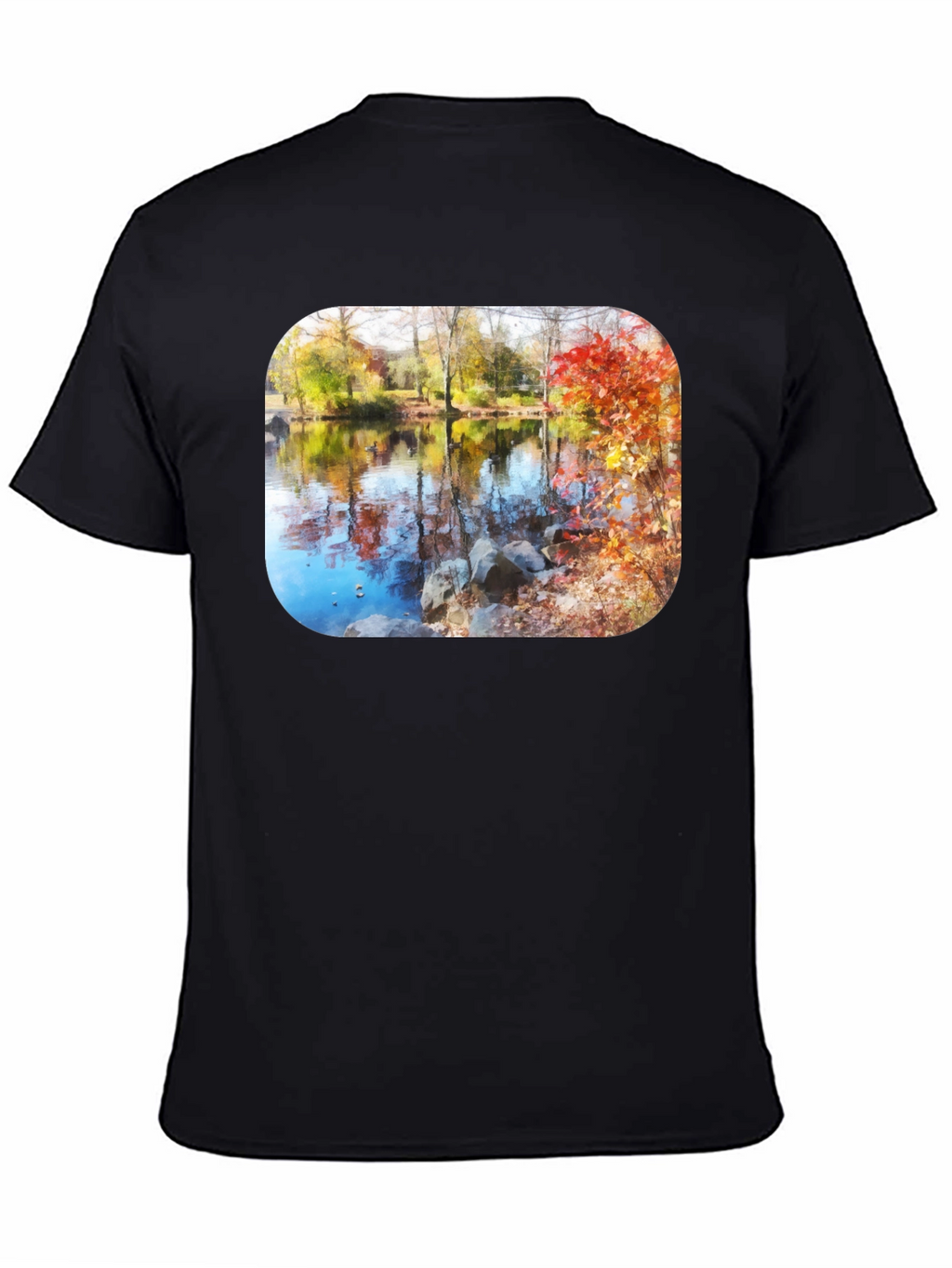 Autumn Lake Scene T-Shirt