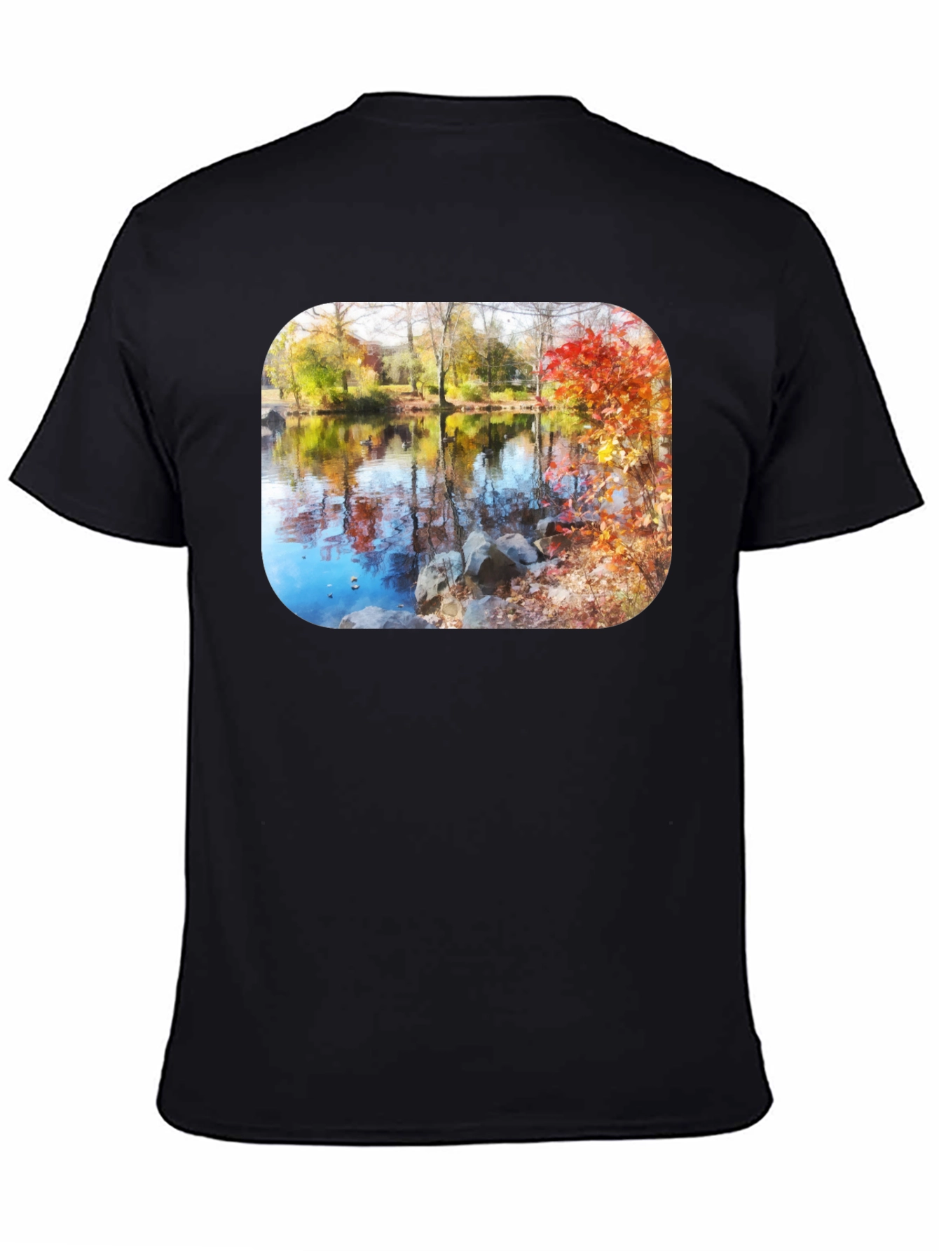 Autumn Lake Scene T-Shirt