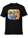 Autumn Lake Scene T-Shirt