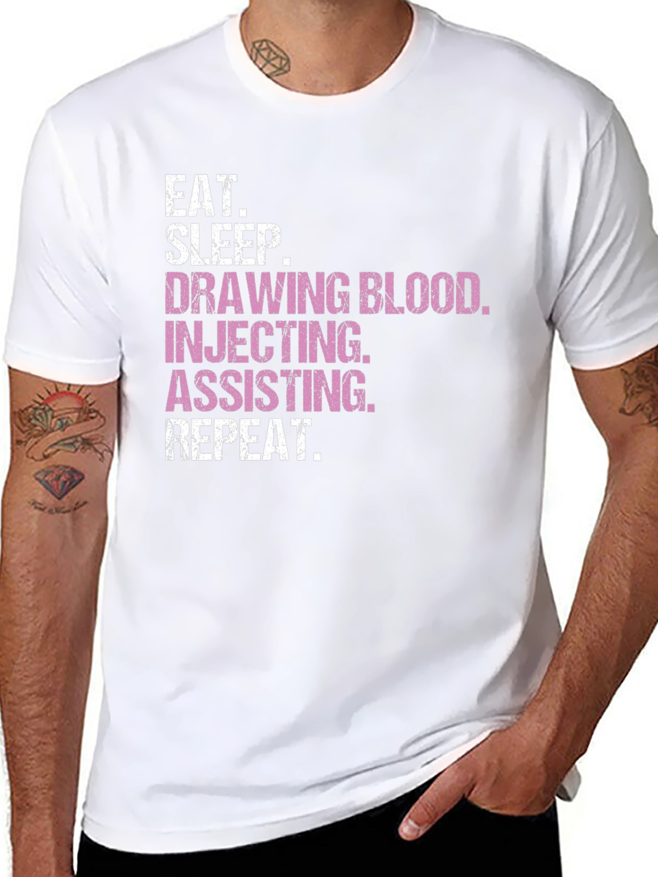 Eat Sleep Draw Blood T-Shirt - Medical Theme