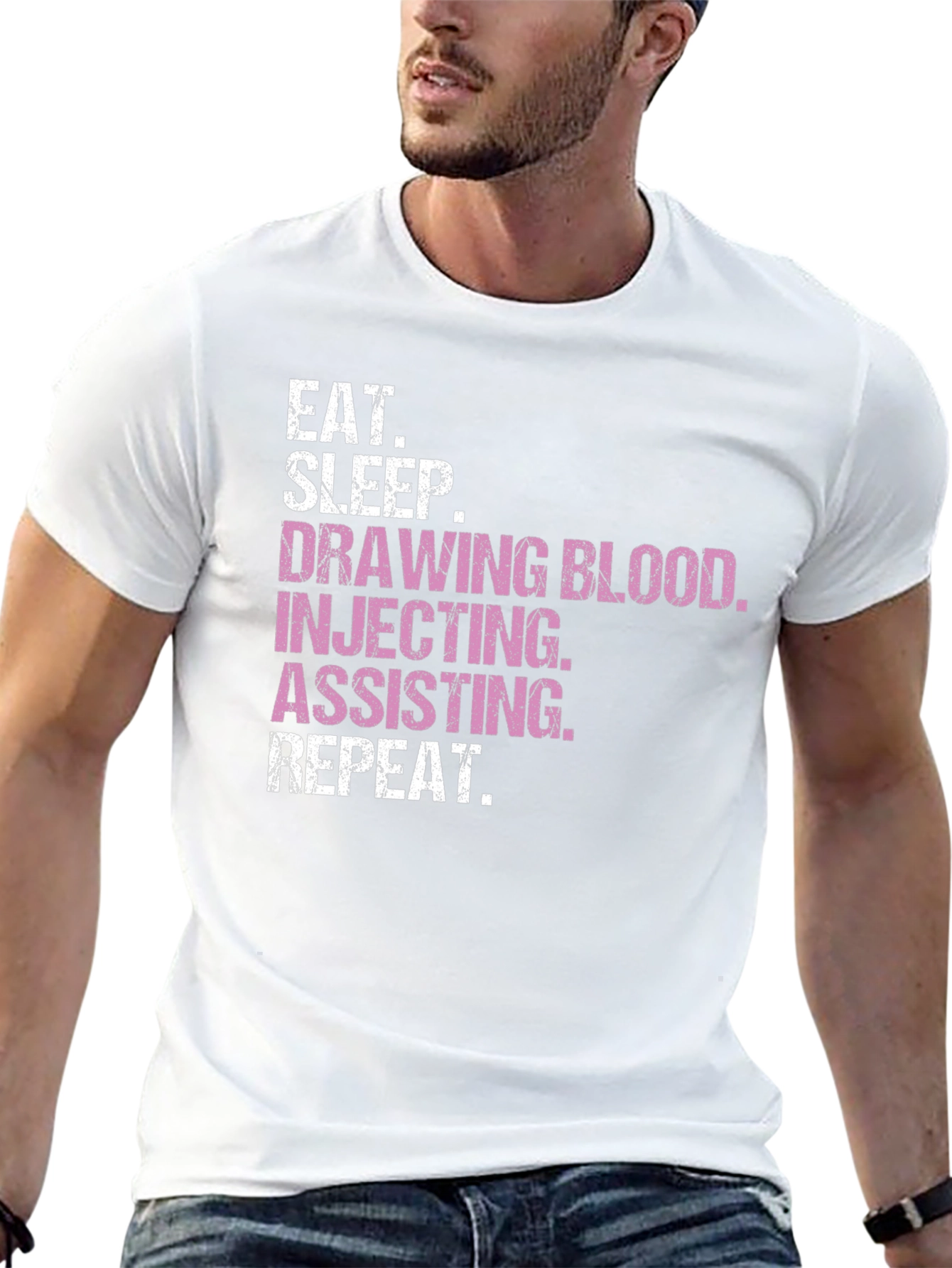 Eat Sleep Draw Blood T-Shirt - Medical Theme