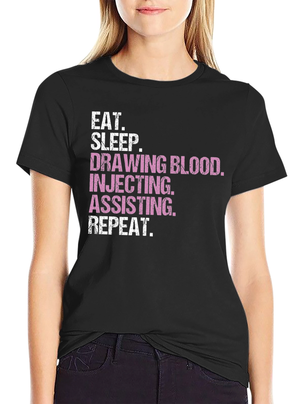 Eat Sleep Draw Blood T-Shirt - Medical Theme