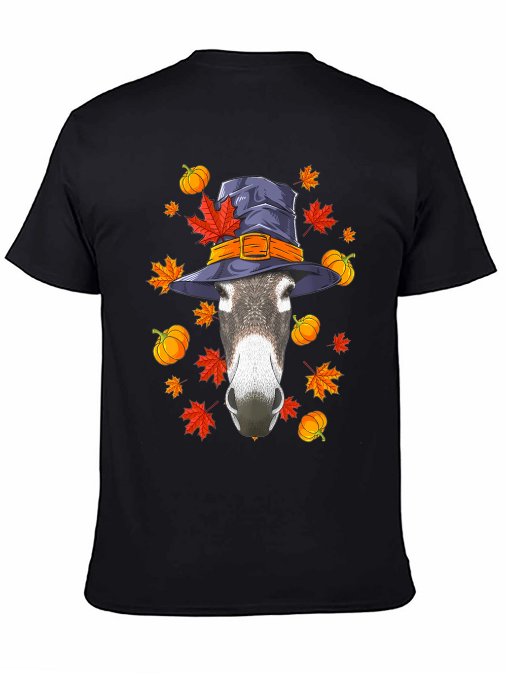 Autumn Donkey Witch Hat T-Shirt