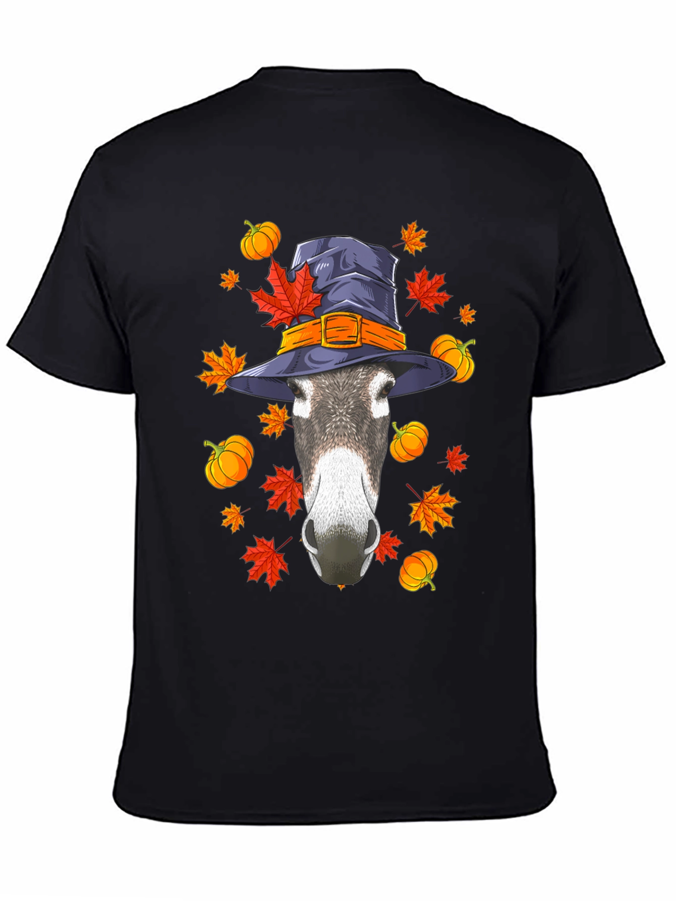 Autumn Donkey Witch Hat T-Shirt