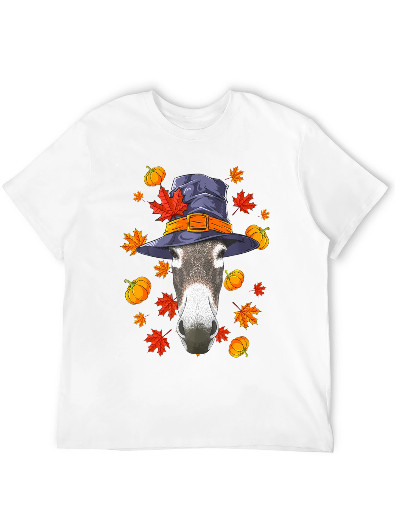 Autumn Donkey Witch Hat T-Shirt
